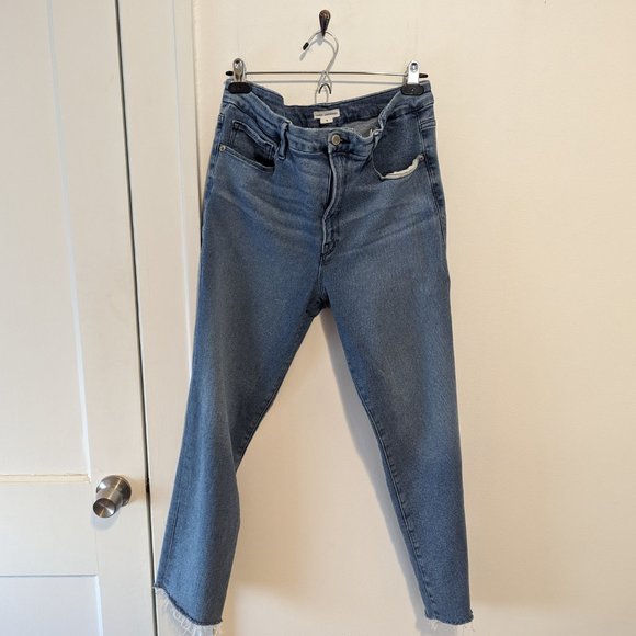 Good American Good Straight Split Pocket Jeans - Picture 3 of 16